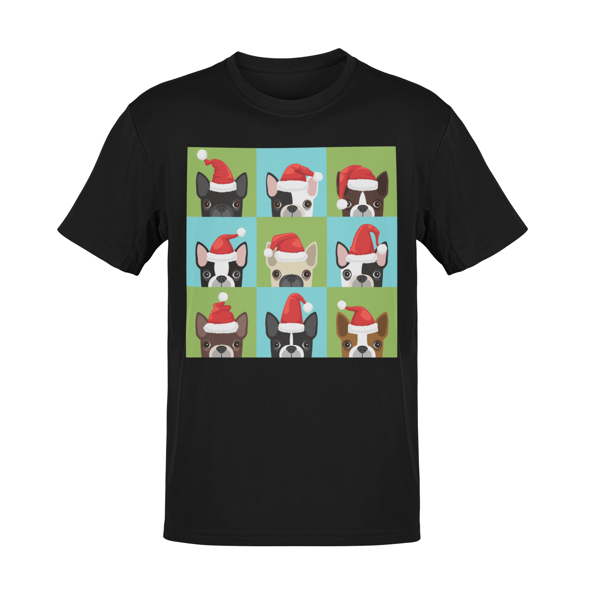  Santa Hat Pugs Christmas Kids T-Shirt