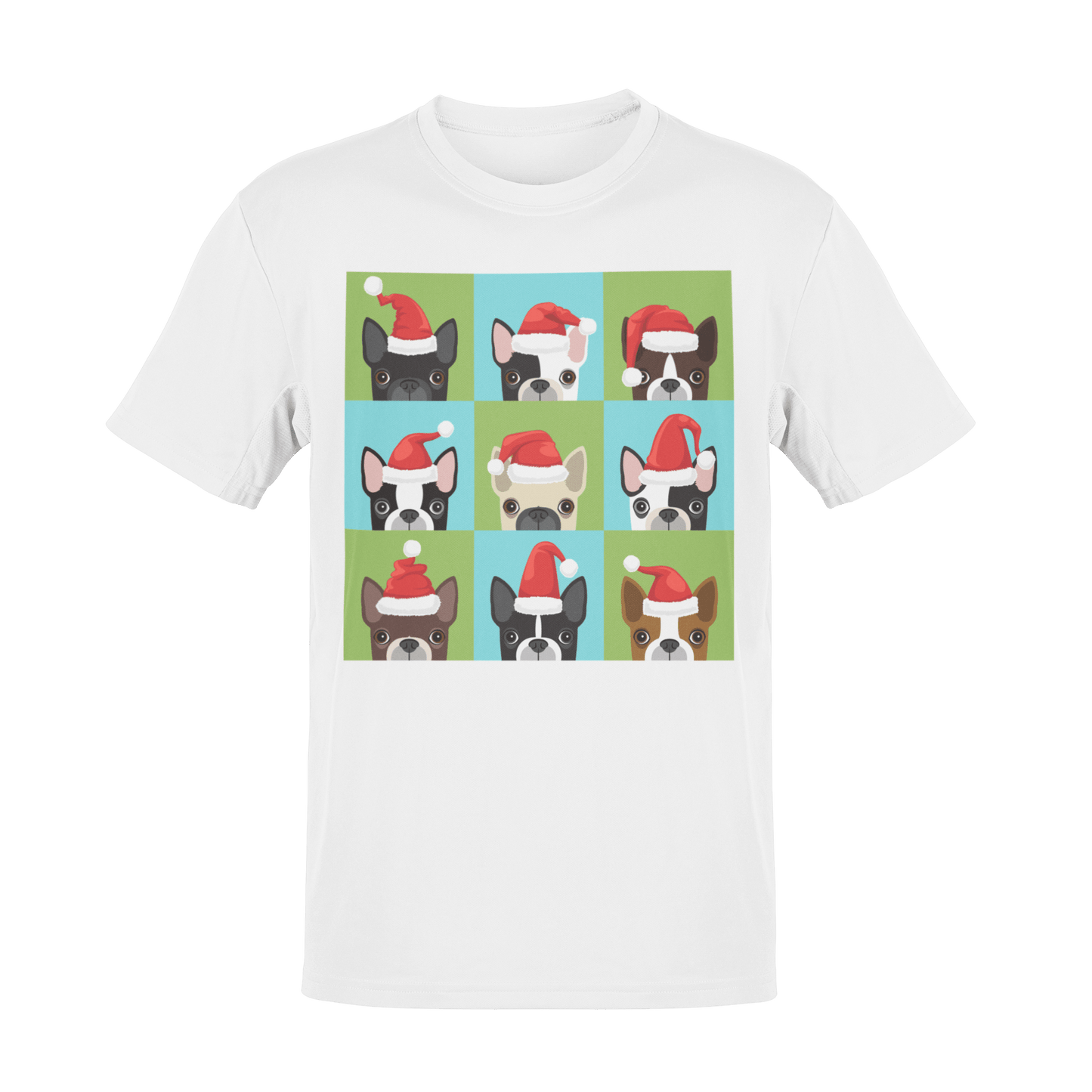  Santa Hat Pugs Christmas Kids T-Shirt
