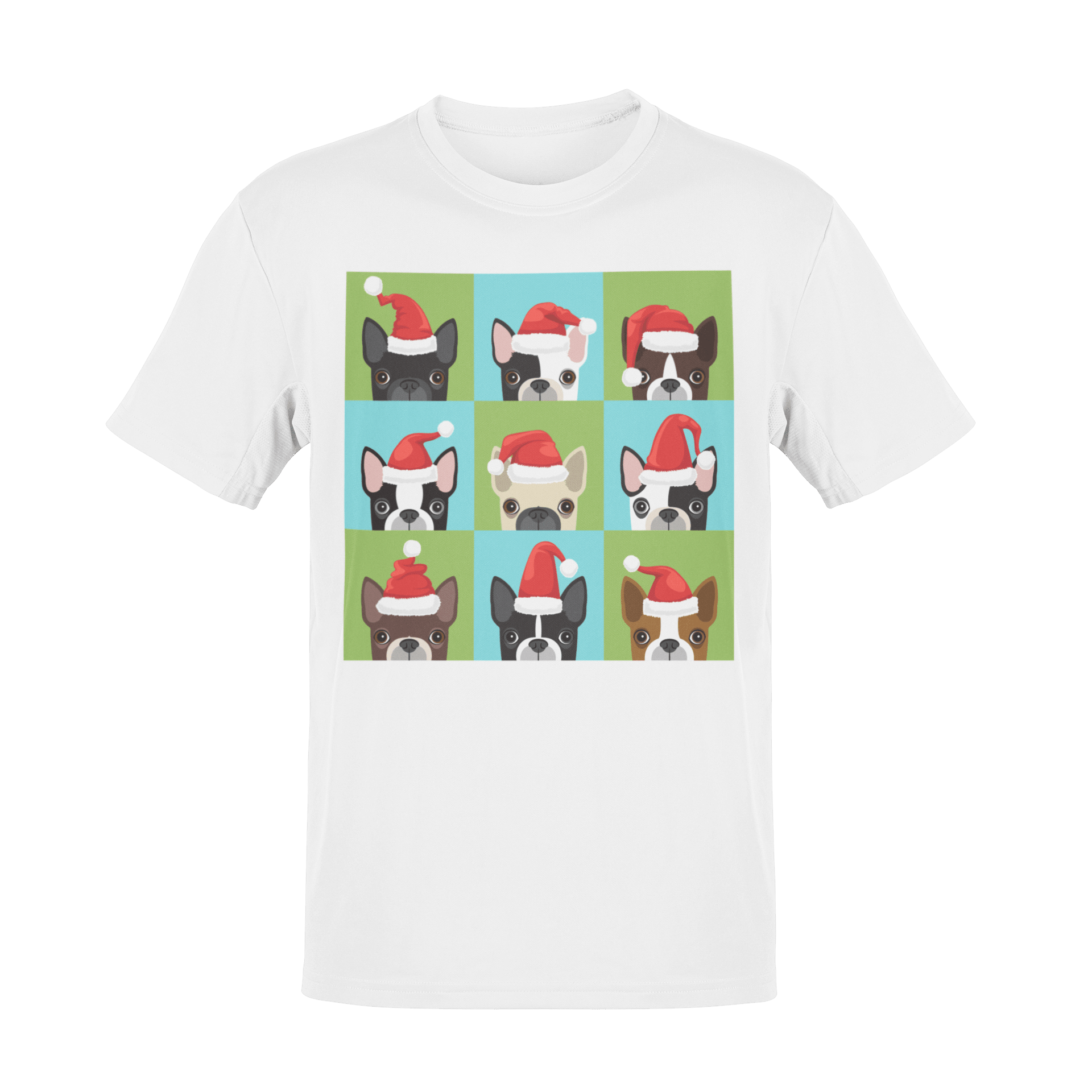  Santa Hat Pugs Christmas Kids T-Shirt