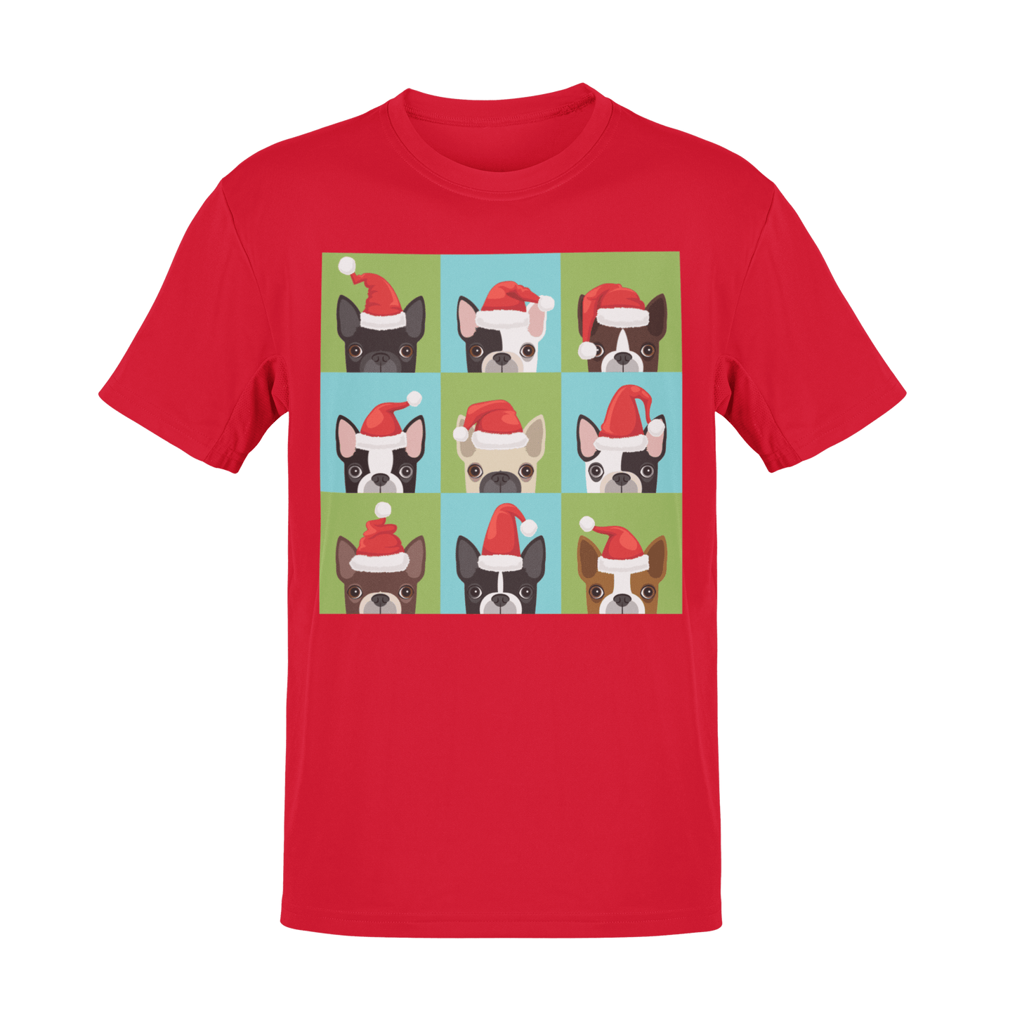  Santa Hat Pugs Christmas Kids T-Shirt