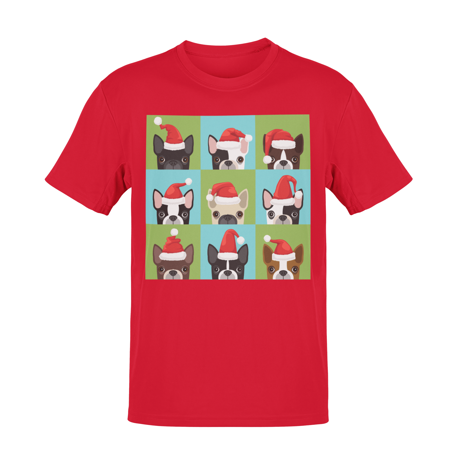  Santa Hat Pugs Christmas Kids T-Shirt