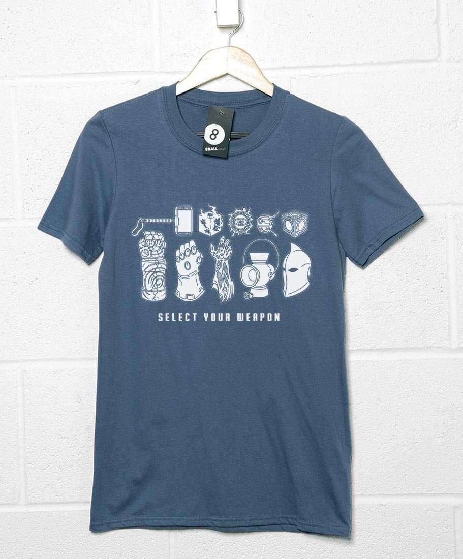  Select Your Weapon Comic Book Weapons T-Shirt