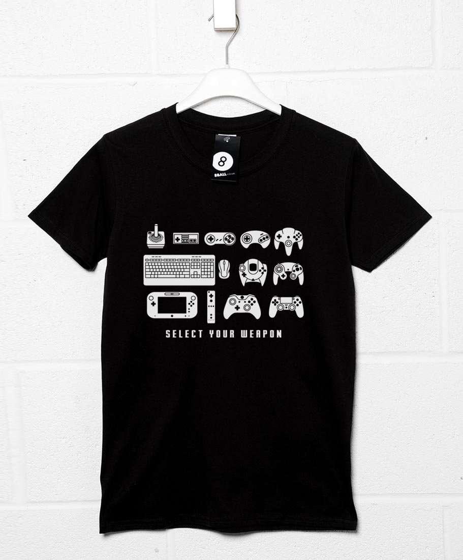  Select Your Weapon Game Controllers T-Shirt