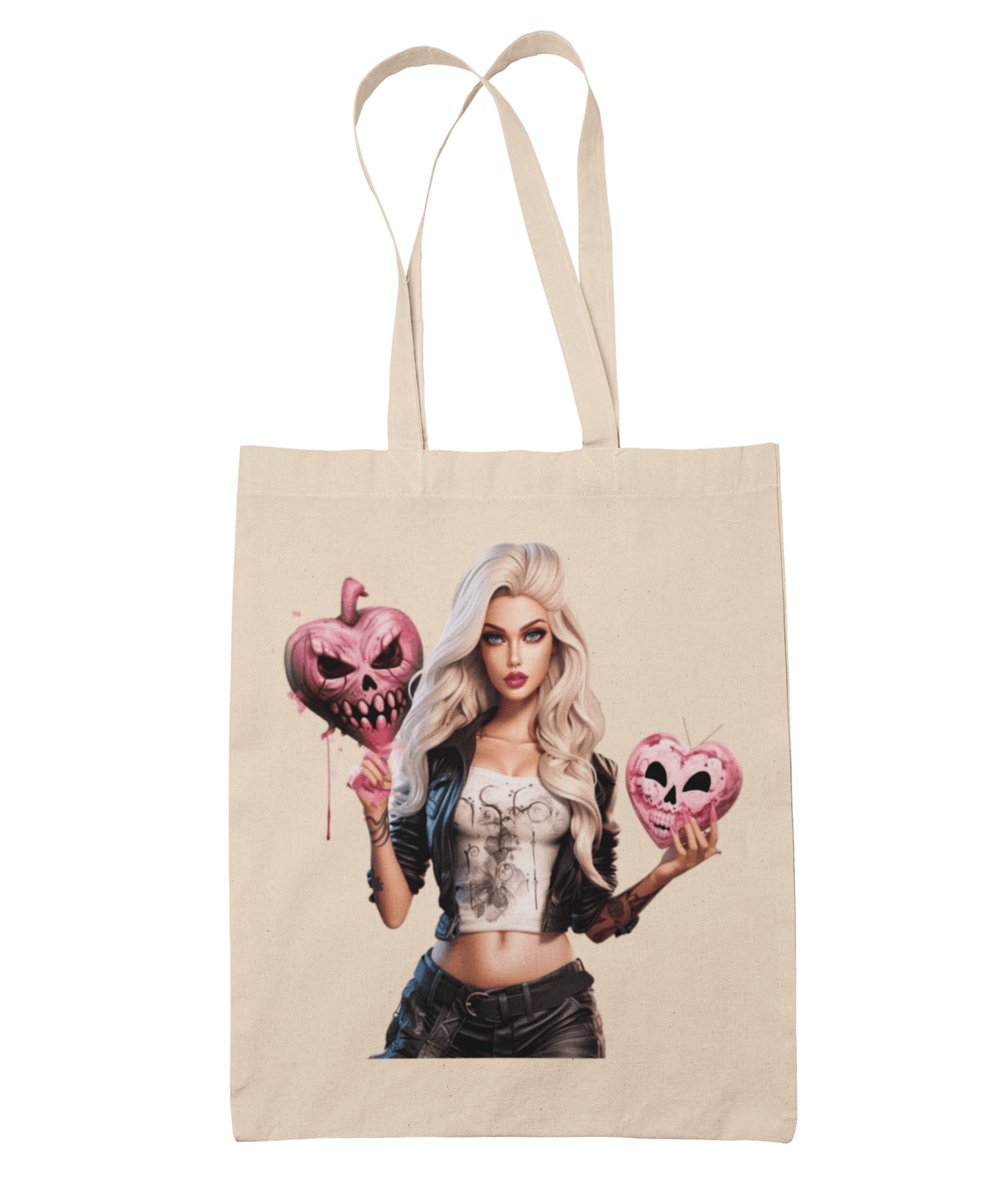  Skull Heart Gothic Barbie Tote Bag