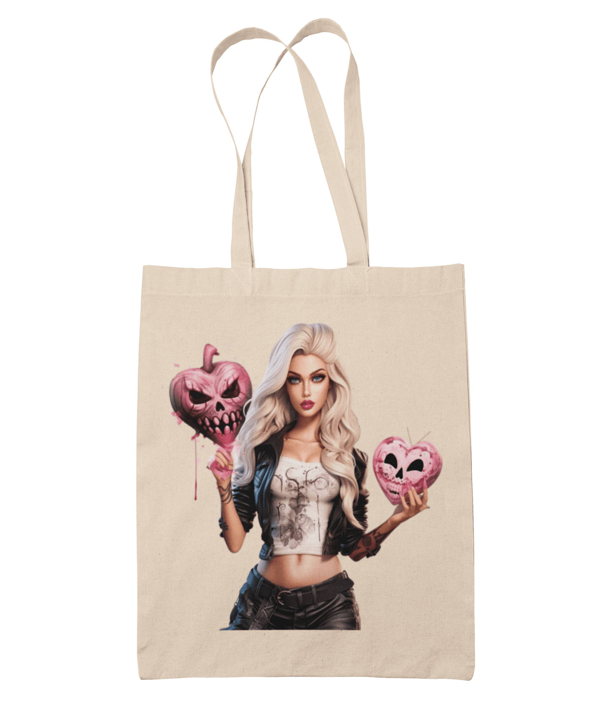  Skull Heart Gothic Barbie Tote Bag