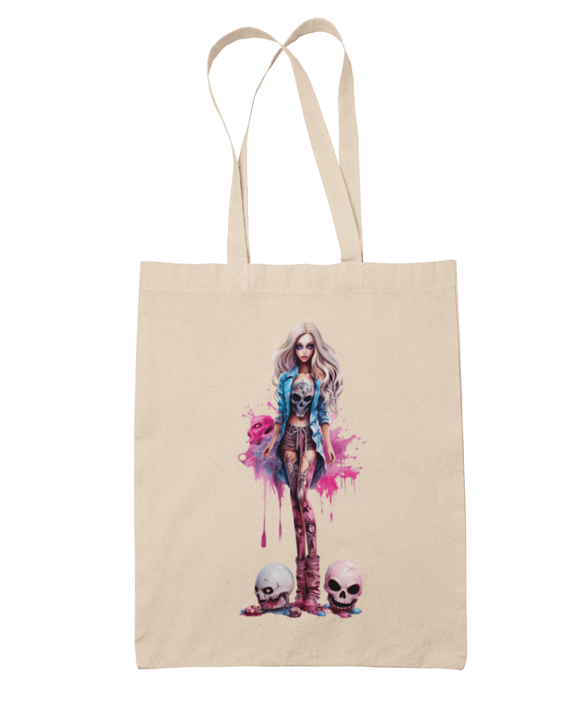  Skull Rocker Barbie Tote Bag