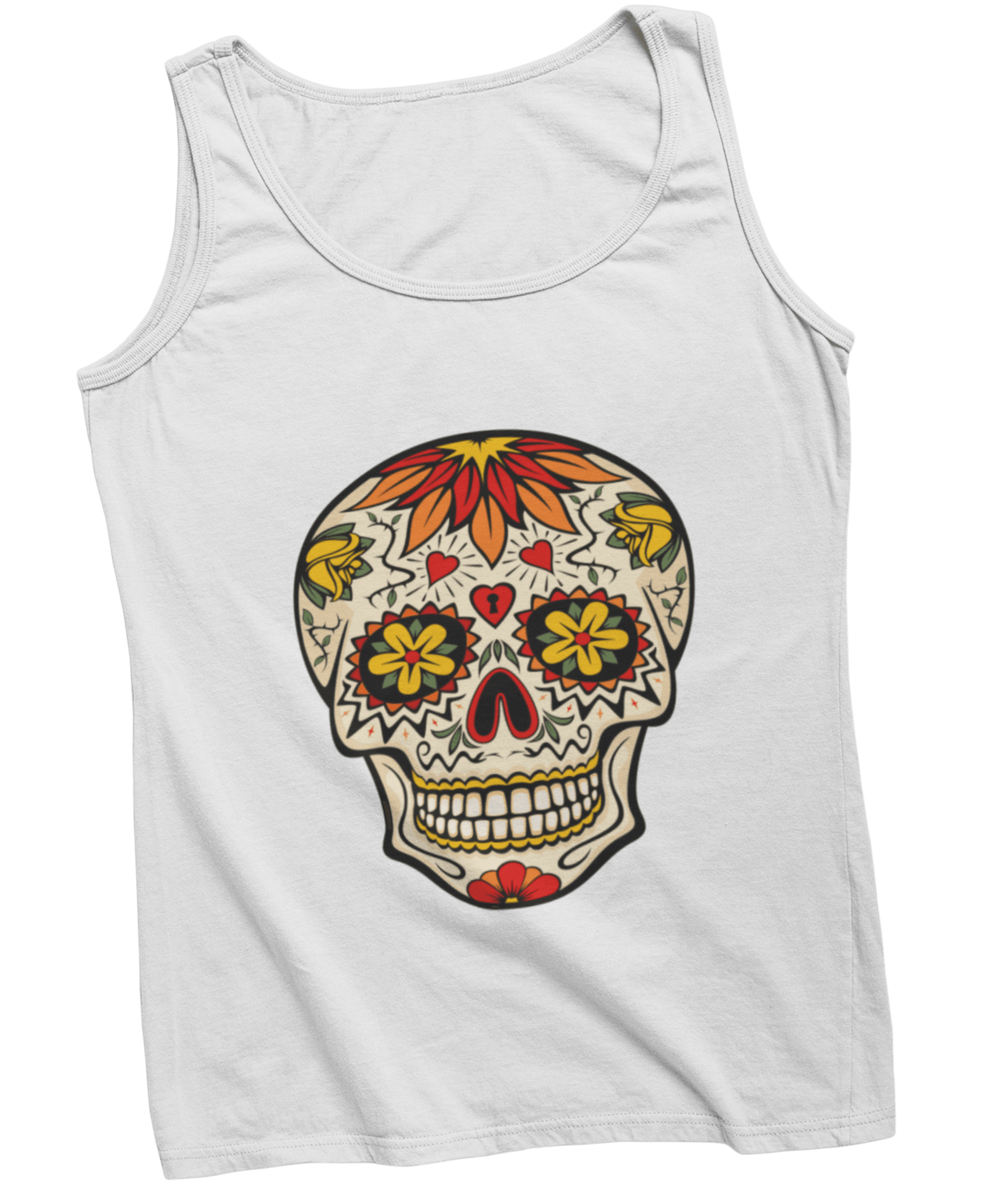  Skull Tattoo Design Adult Womens Vest Top
