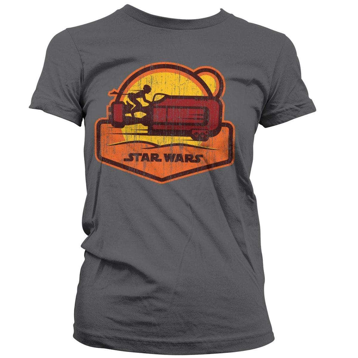  Star Wars Episode 7 The Force Awakens Reys Speeder Womens Style T-Shirt
