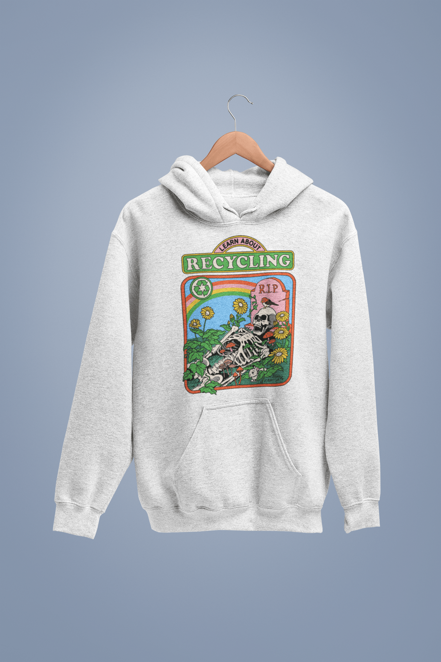  Steven Rhodes Learn About Recycling Back Printed Hoodie