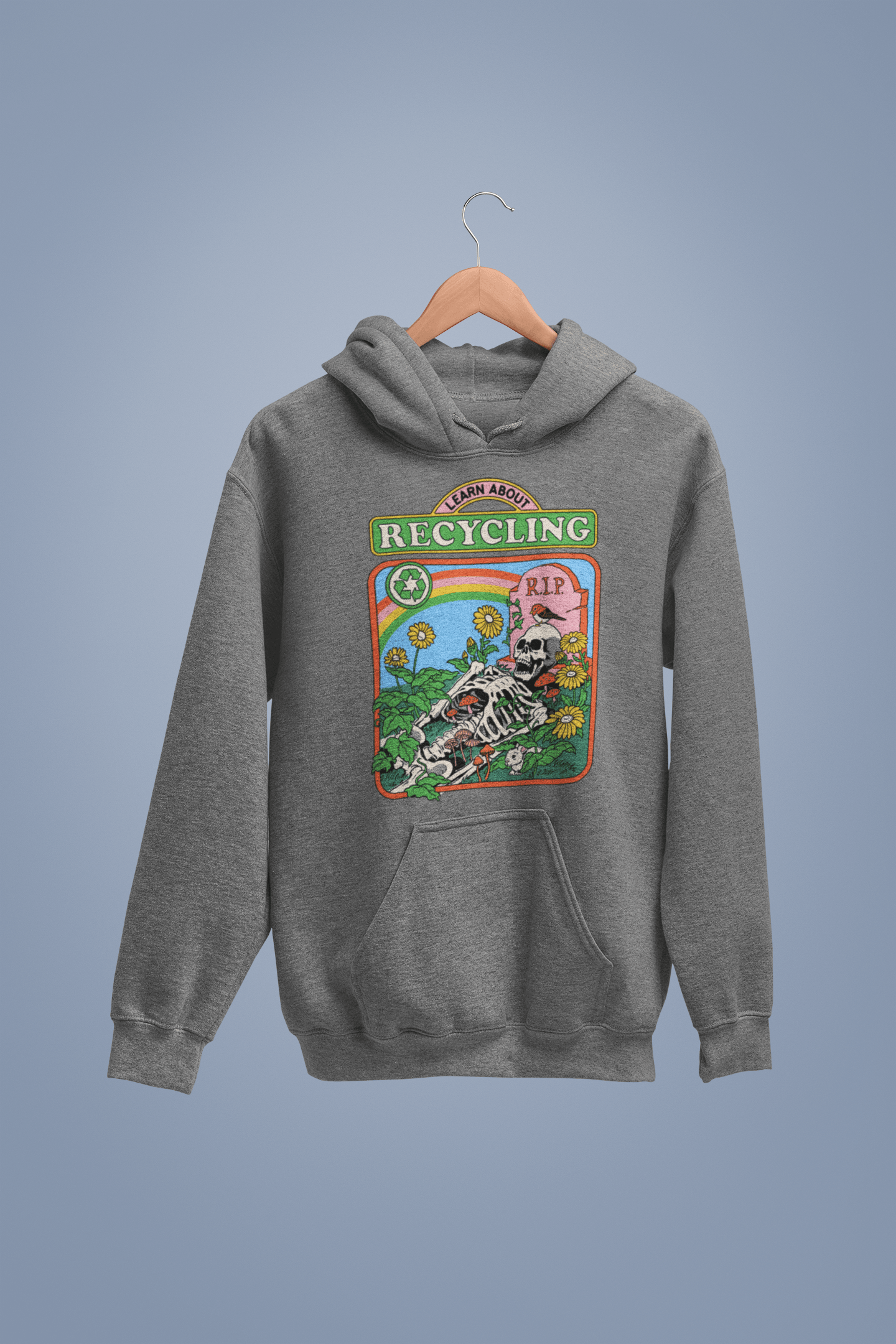  Steven Rhodes Learn About Recycling Back Printed Hoodie