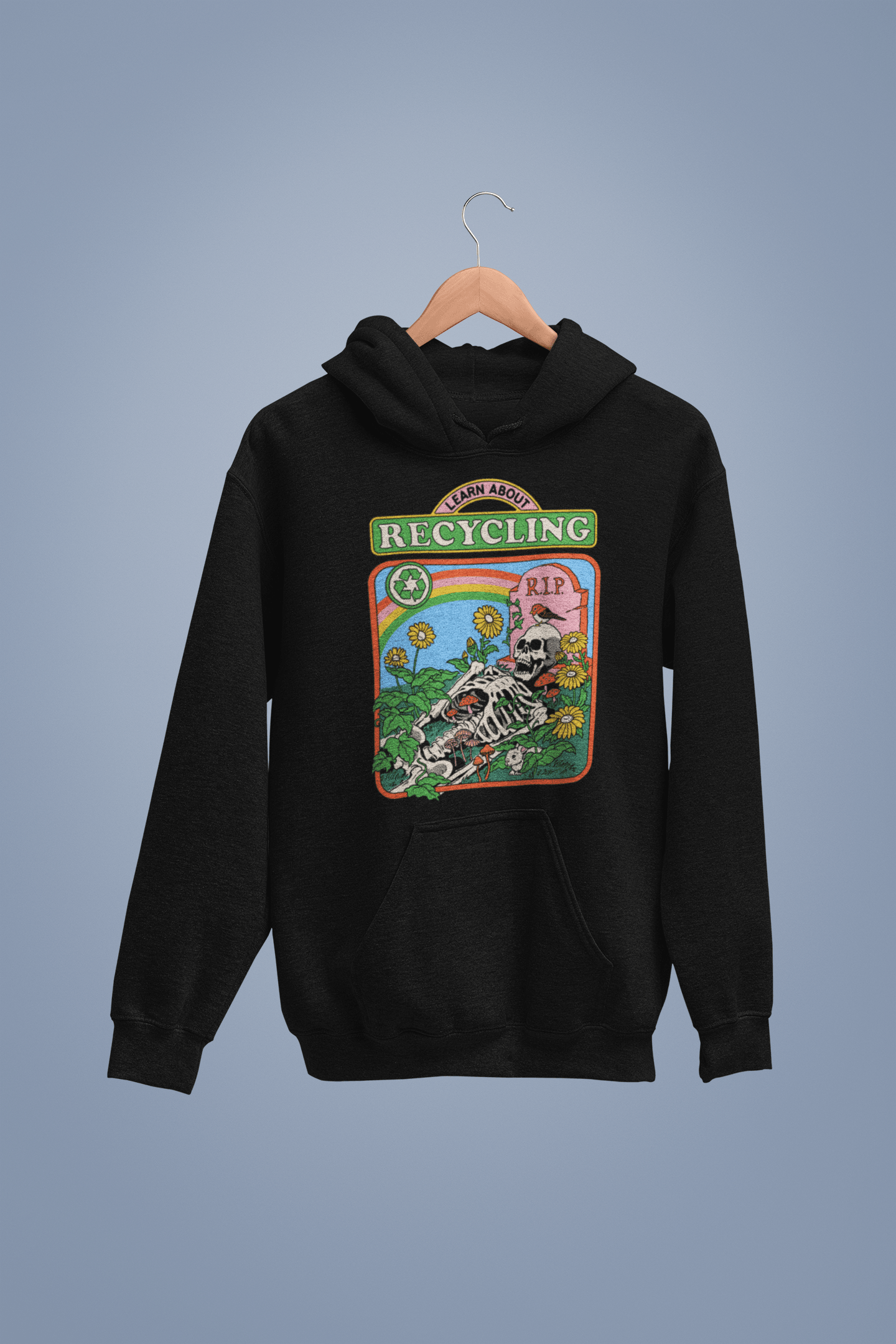  Steven Rhodes Learn About Recycling Back Printed Hoodie