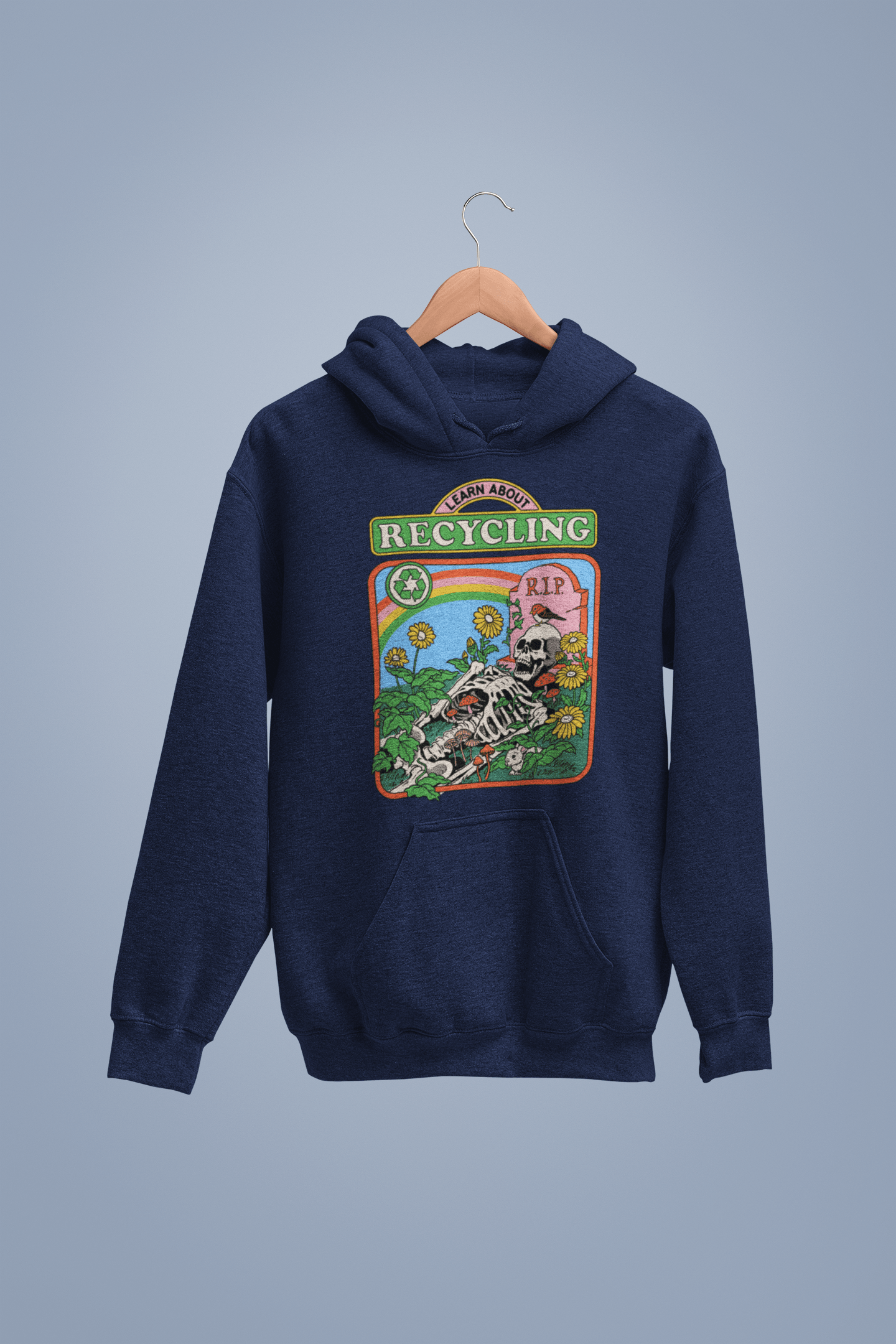  Steven Rhodes Learn About Recycling Back Printed Hoodie