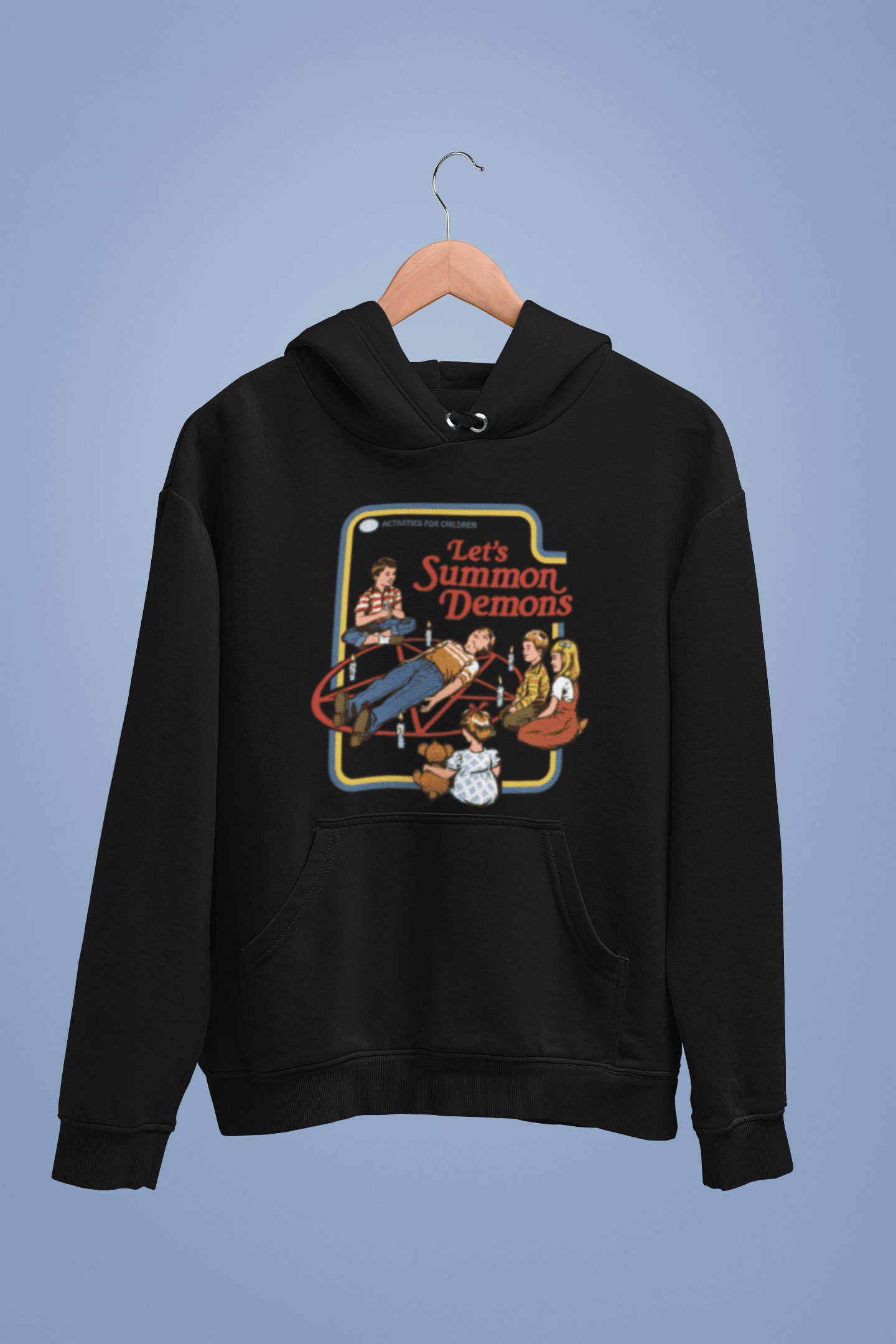 Steven Rhodes Let's Summon Demons Back Printed Hoodie