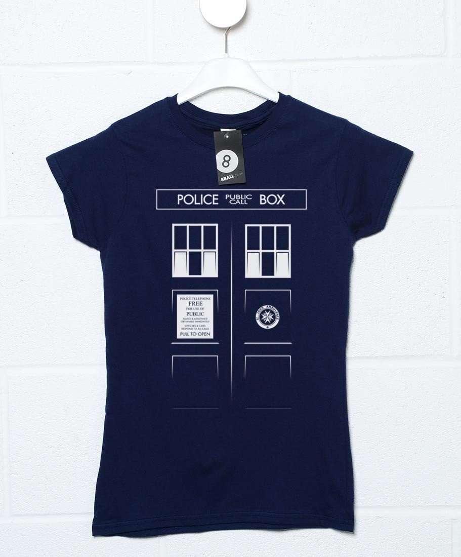  Tardis Front Womens T-Shirt