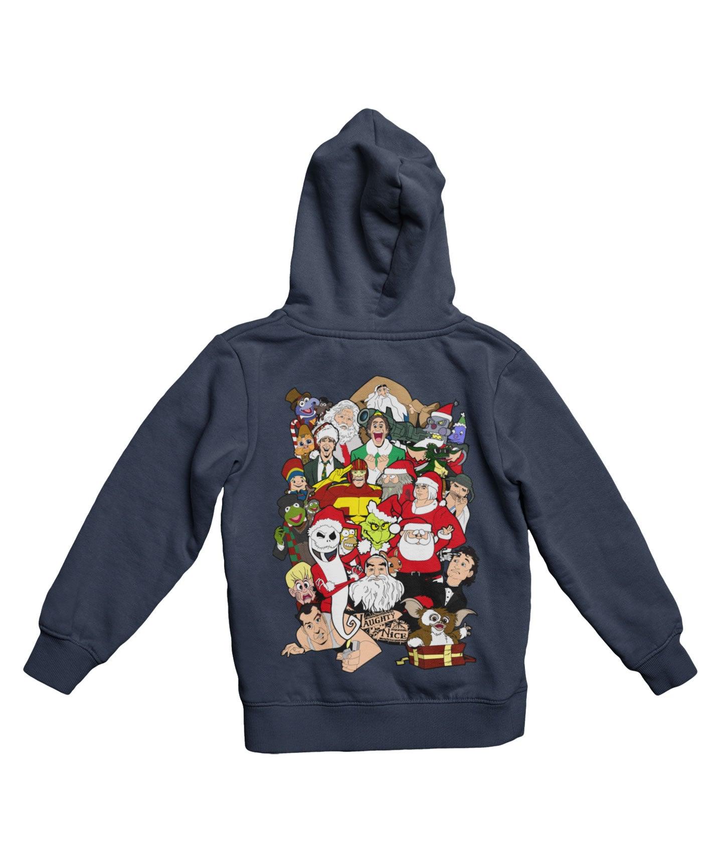  Top Notchy Christmas Chaos Back Printed Xmas Hoodie
