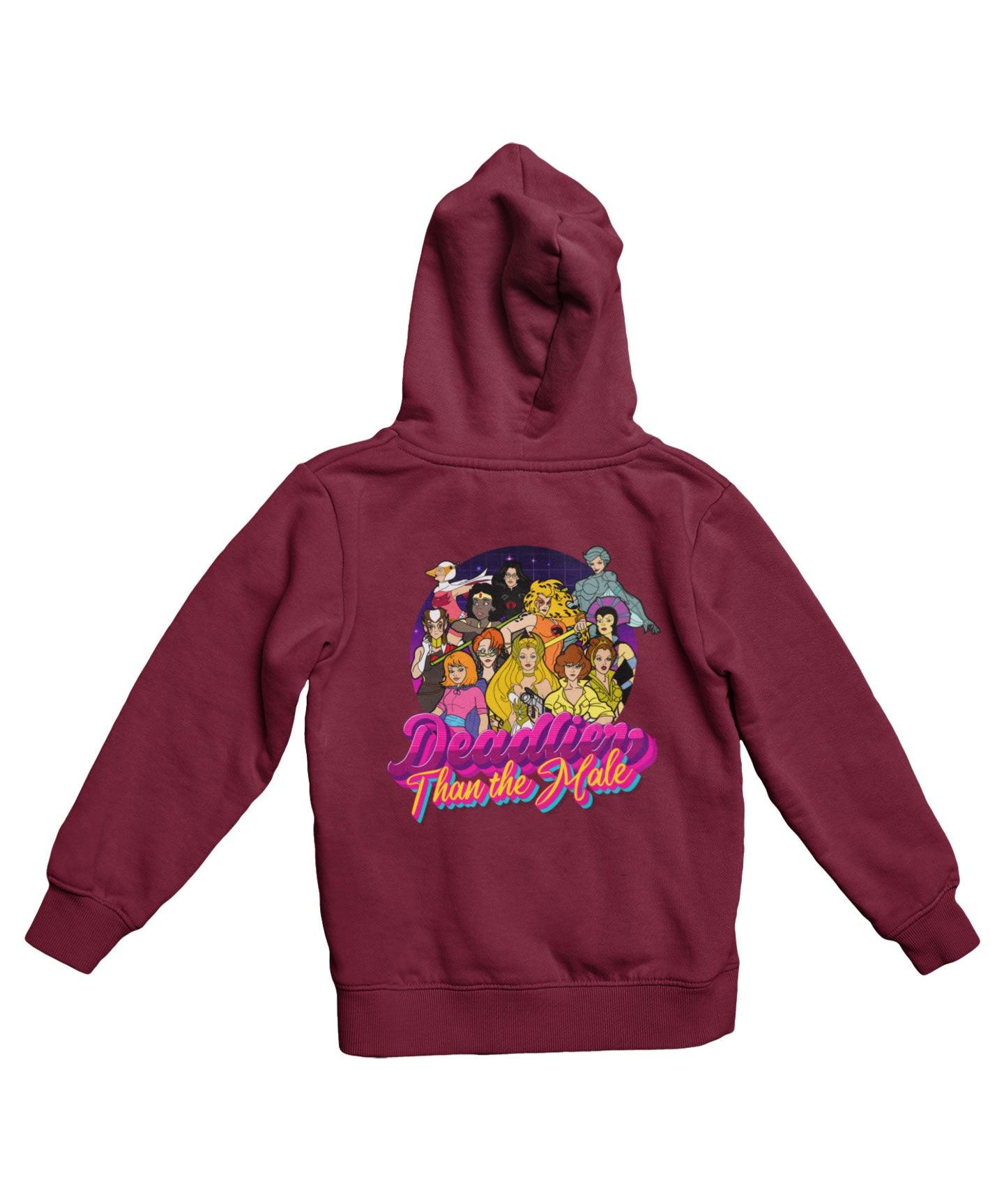  Top Notchy Deadlier Than The Male Back Printed Hoodie