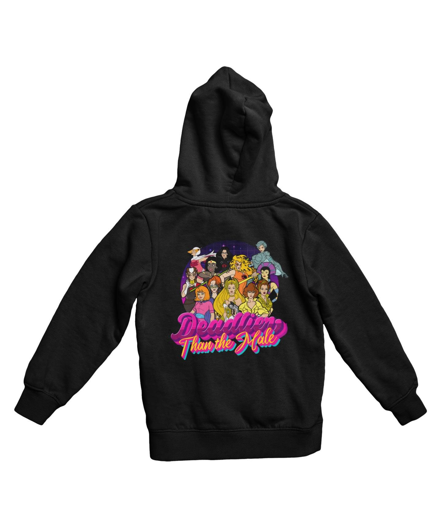  Top Notchy Deadlier Than The Male Back Printed Hoodie