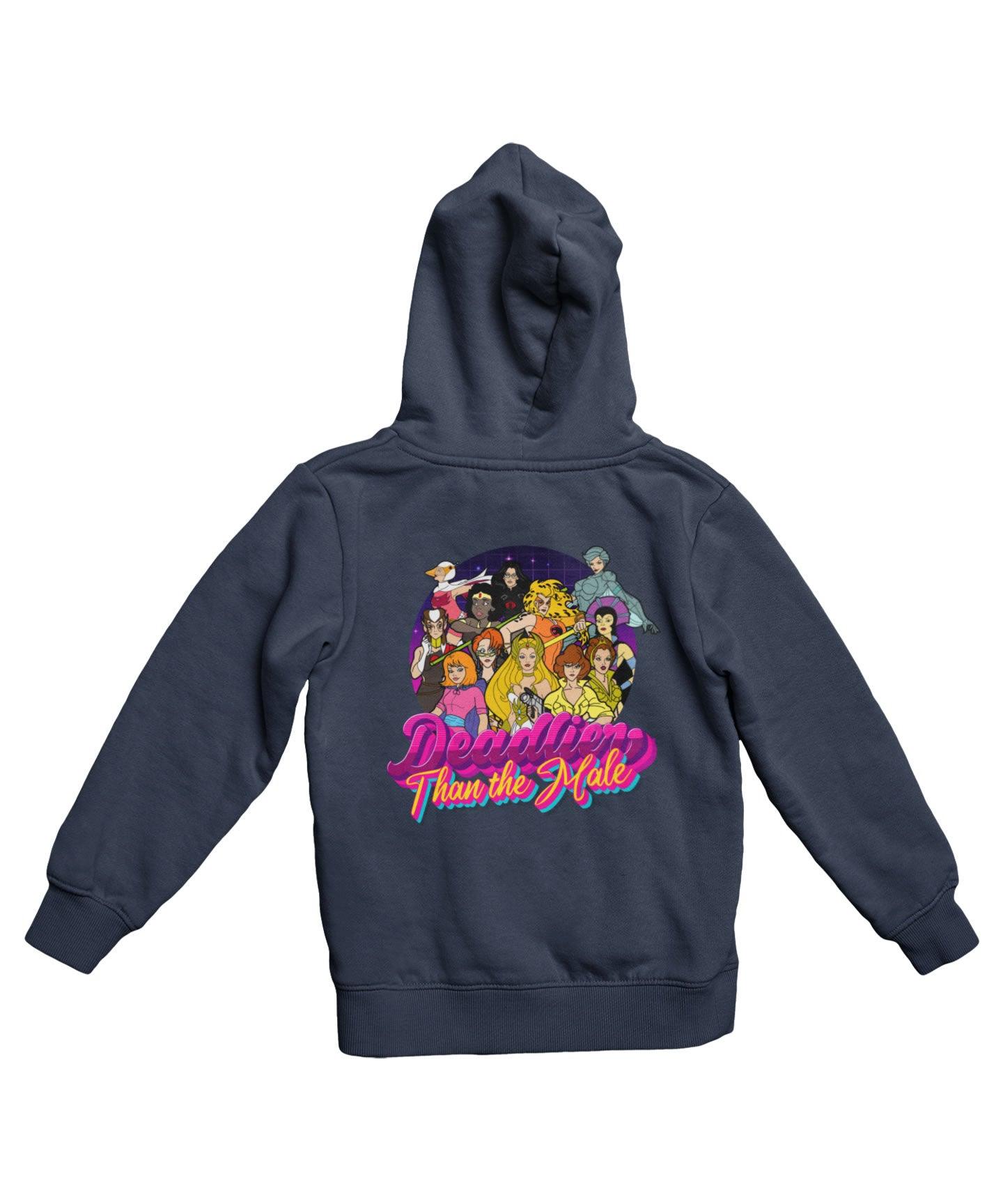  Top Notchy Deadlier Than The Male Back Printed Hoodie
