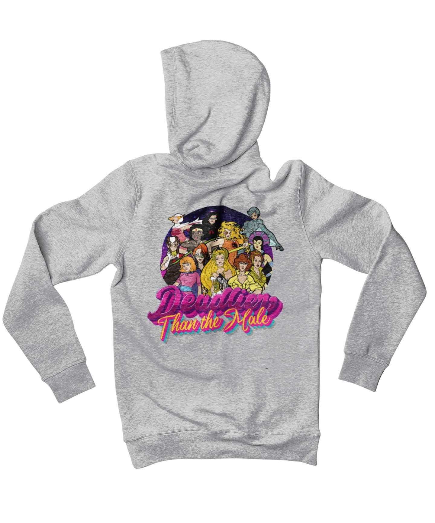  Top Notchy Deadlier Than The Male Back Printed Hoodie