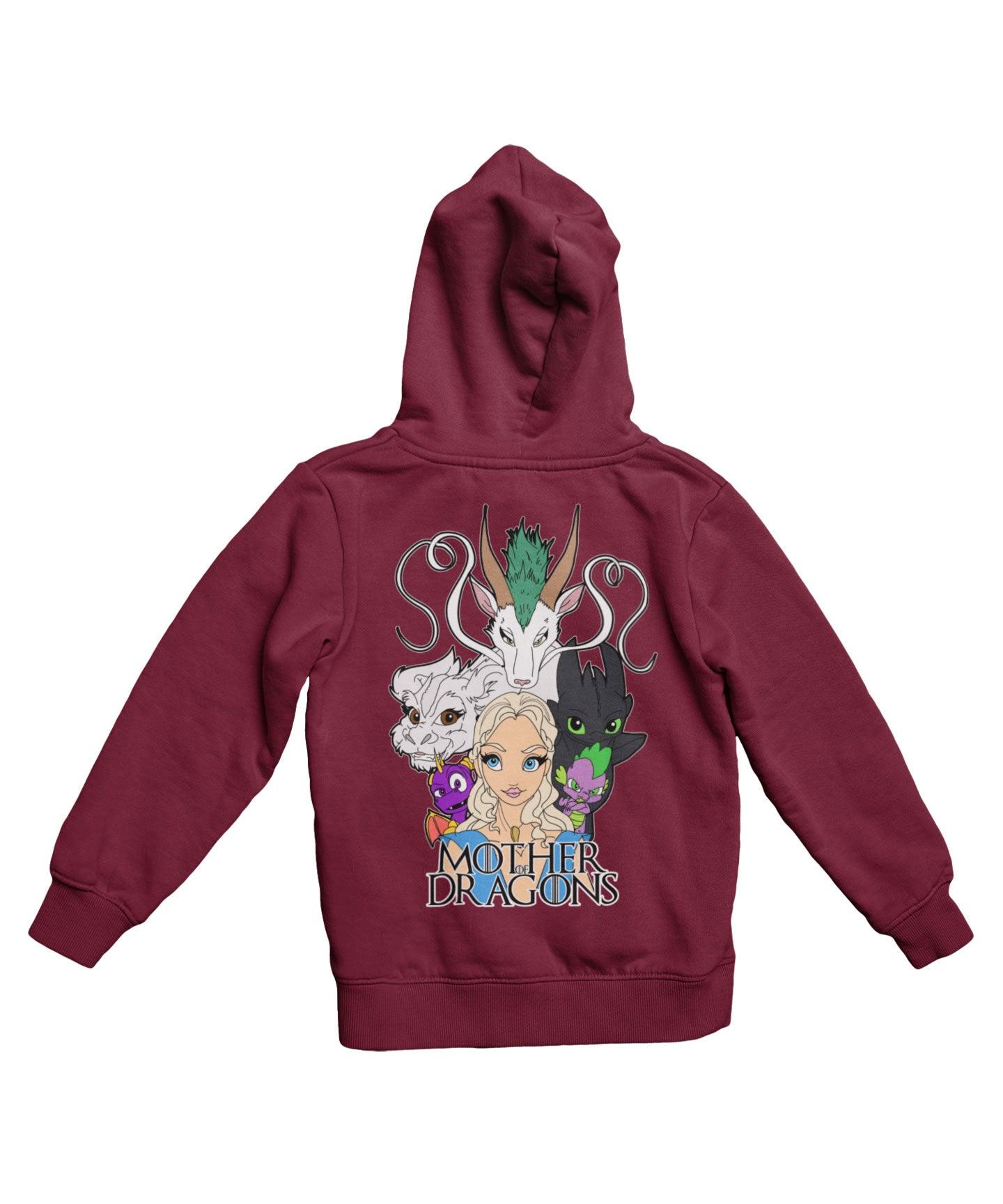  Top Notchy Mother Of Dragons Back Printed Hoodie