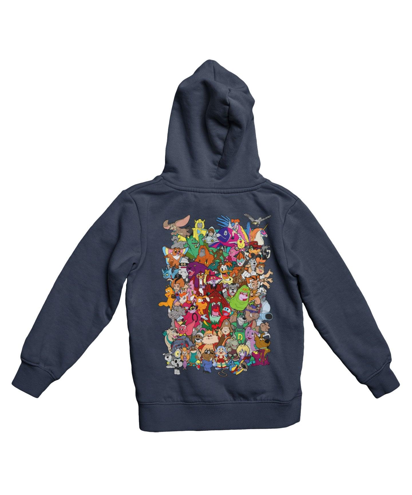  Top Notchy Saturday Morning Sidekicks Back Printed Hoodie