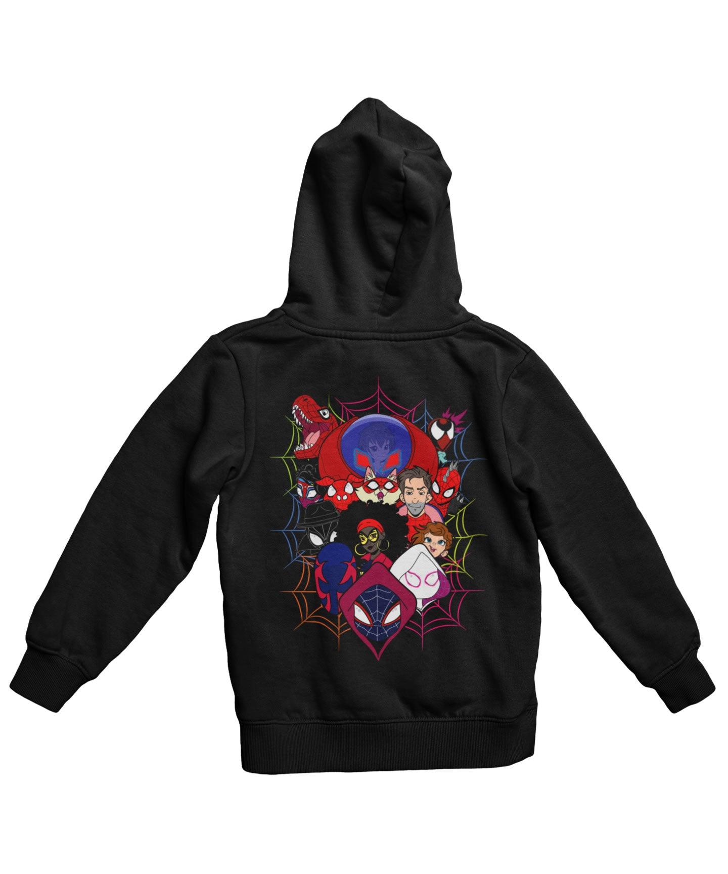  Top Notchy Spiderverse Explosion Back Printed Hoodie