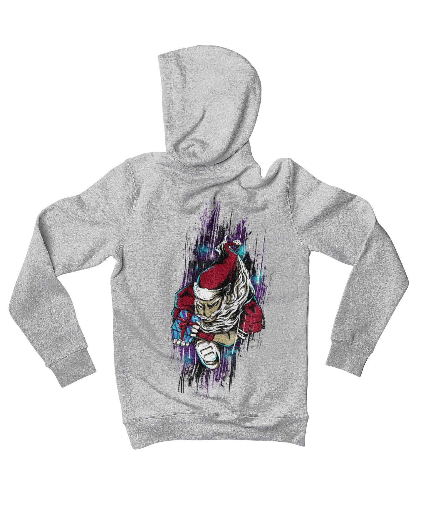  Touchdown Santa Back Printed Christmas Hoodie