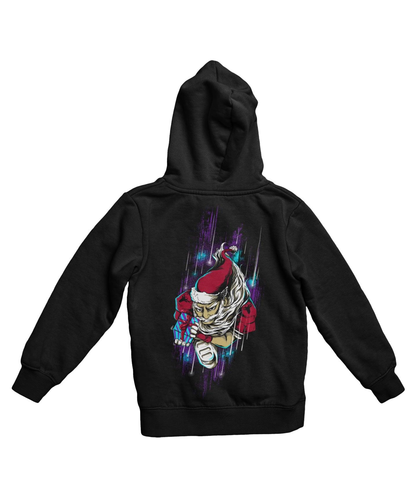  Touchdown Santa Back Printed Christmas Hoodie