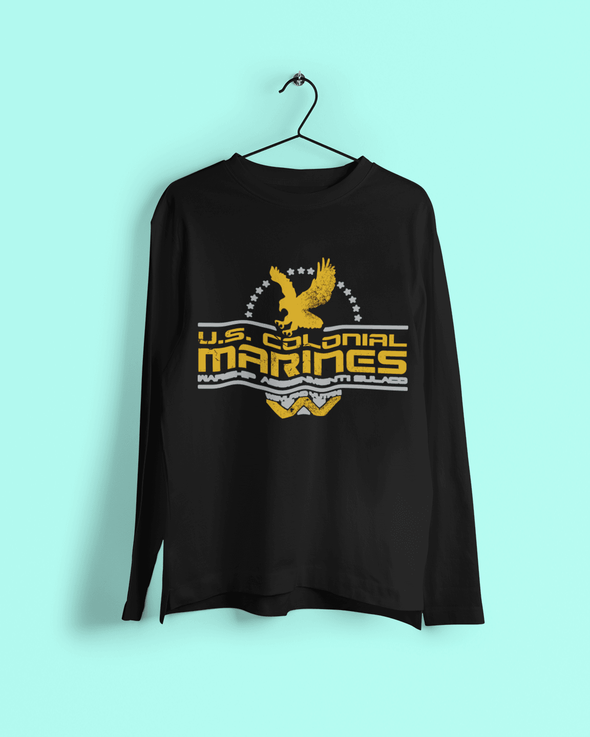  US Colonial Marines Eagle Logo Long Sleeve T-Shirt