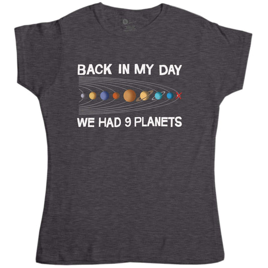  We Had Nine Planets Womens Fitted T-Shirt