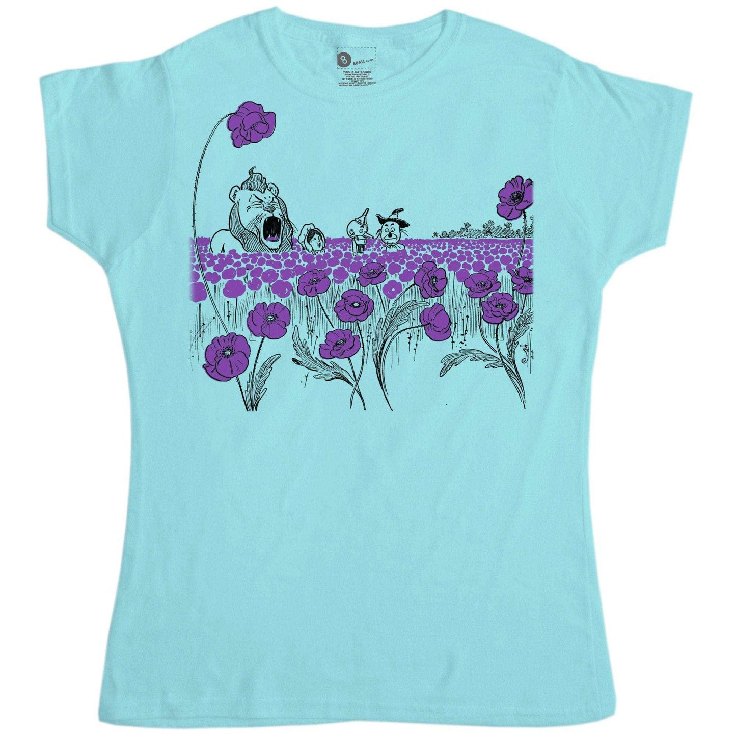  Wizard Of Oz Poppy Field Womens Style T-Shirt