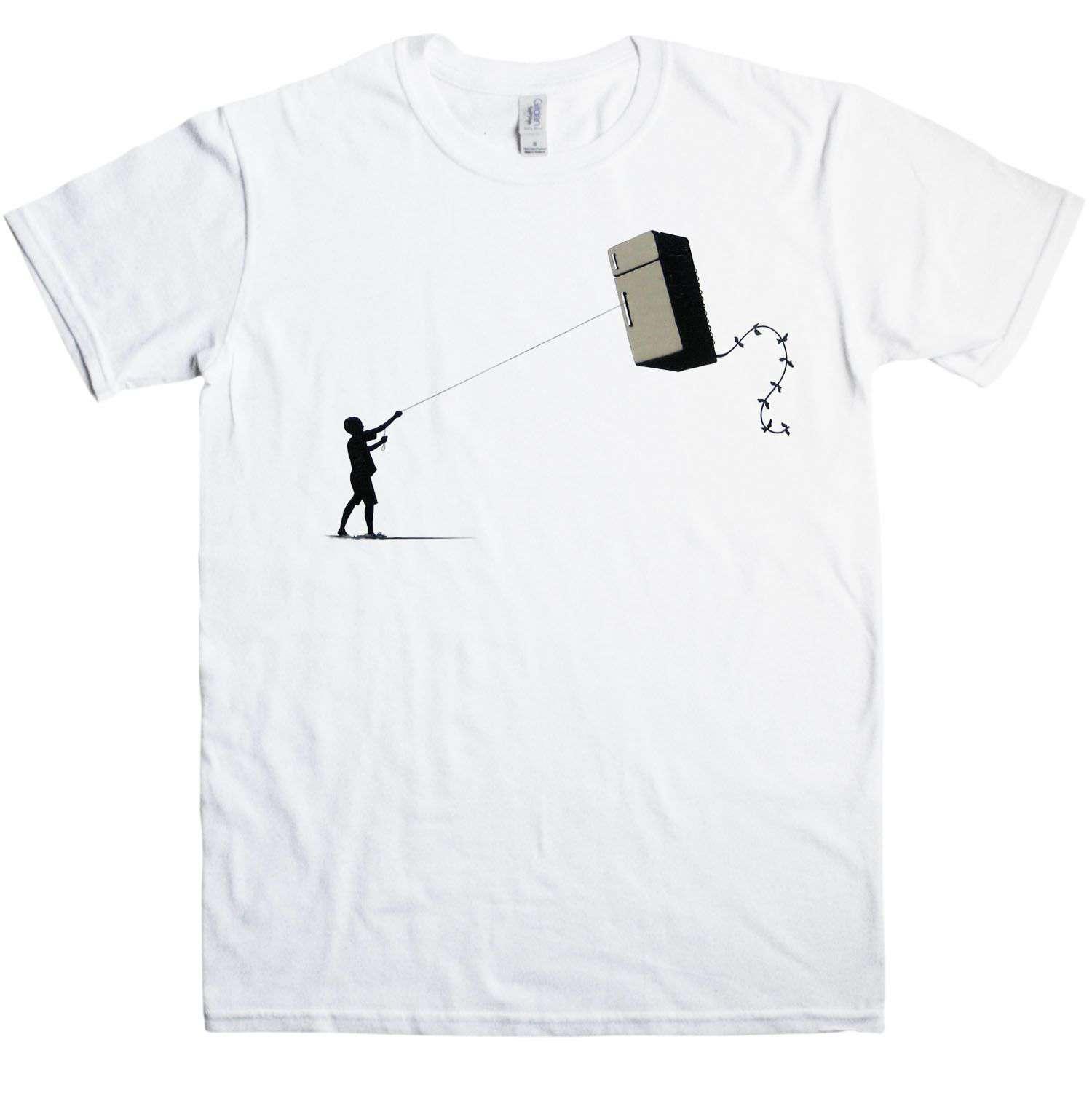  Banksy Fridge Kite T-Shirt