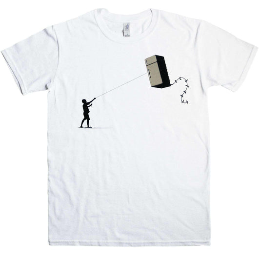  Banksy Fridge Kite T-Shirt